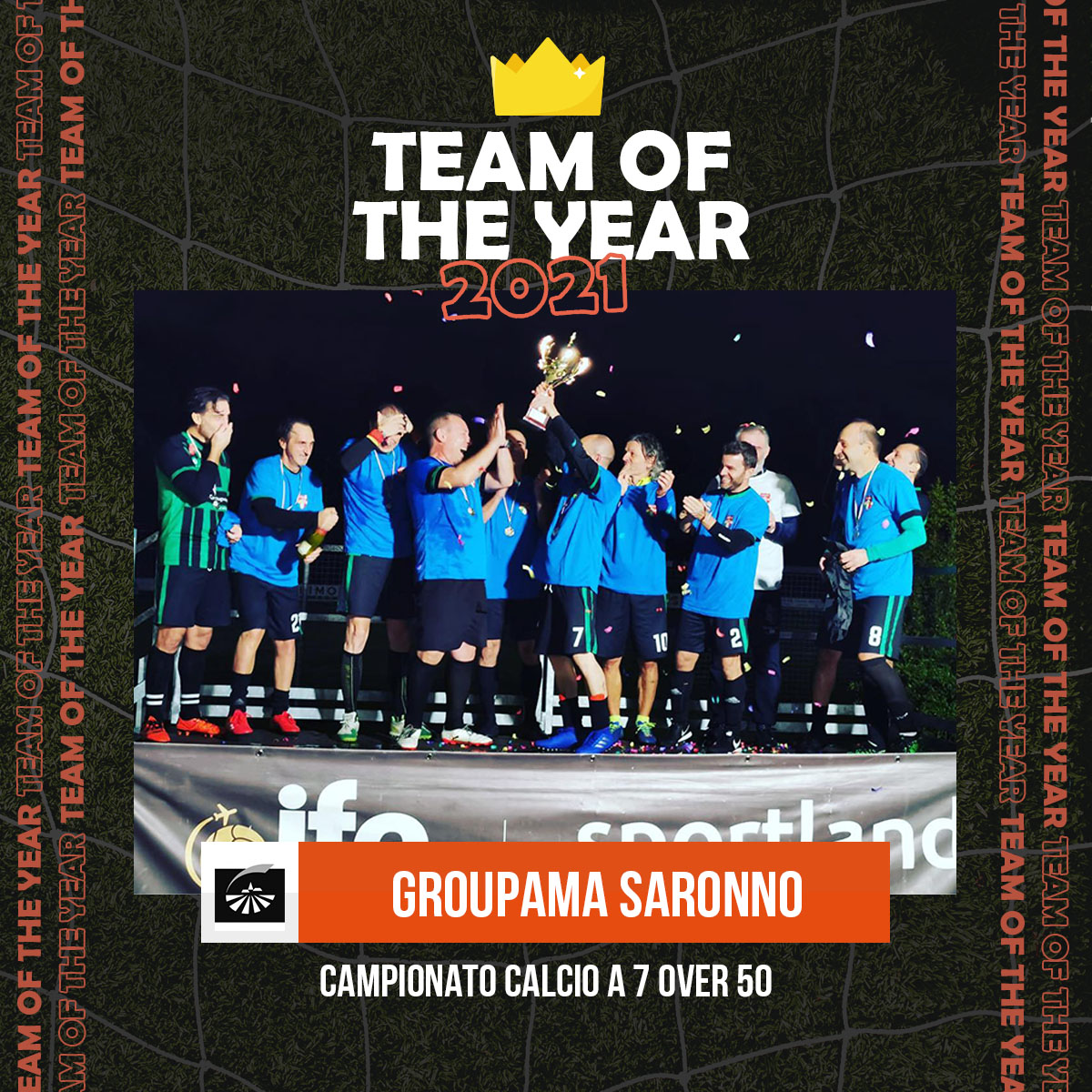 king of the year sportland calcio a 7 over 50 milano